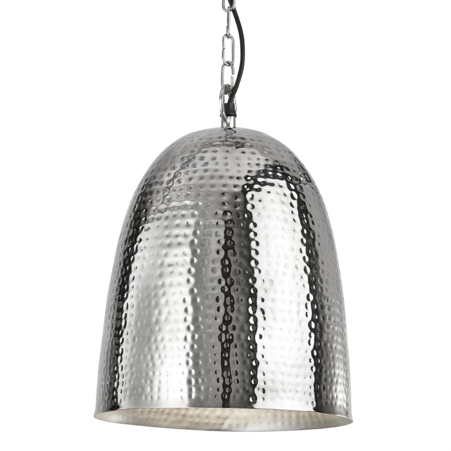 Hammered Pendant Light The Lighting Superstore   2093 26cc Shiny Nickel Hammered Pendant Light 2329 