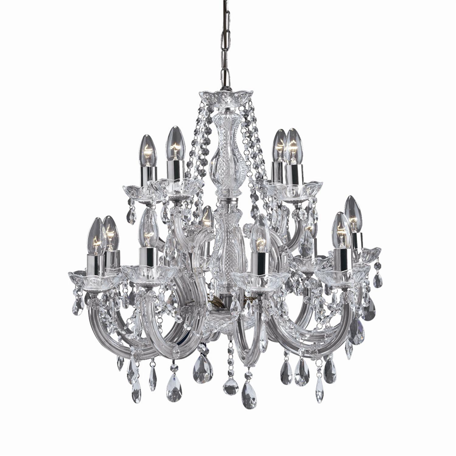 Marie Therese Crystal Chandelier 399-12 | The Lighting Superstore