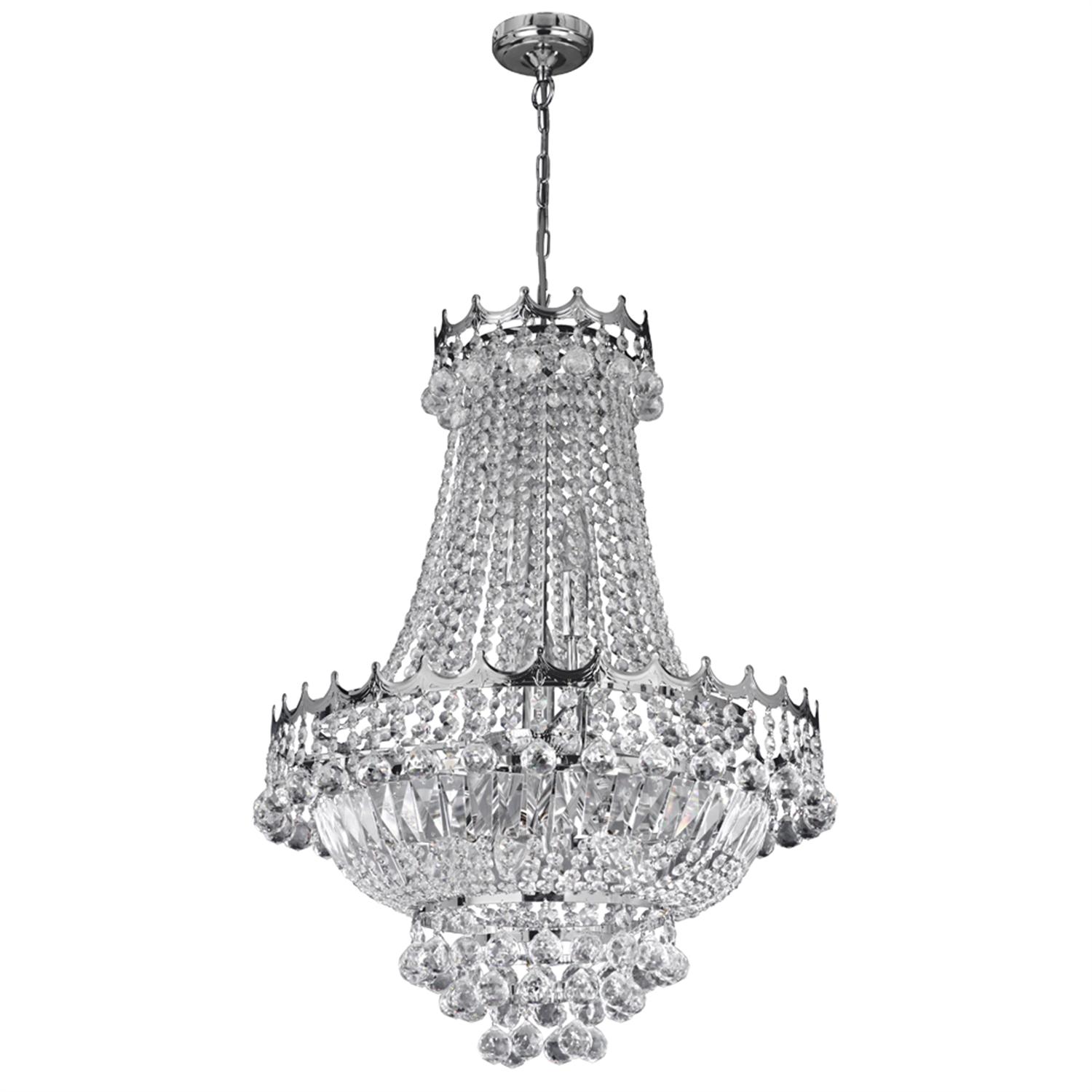 Versailles Nine Lamp Crystal Chandelier 9112-52Cc | The Lighting Superstore