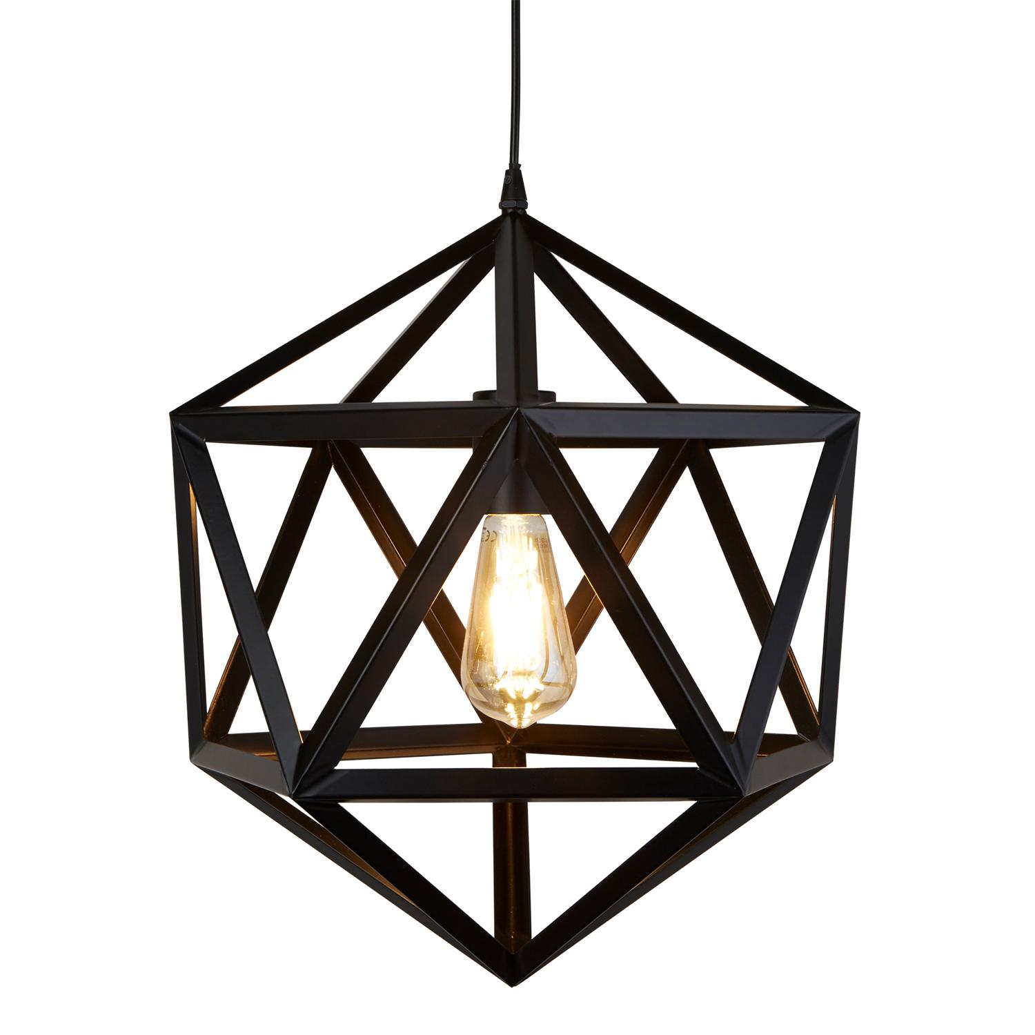 Voyager Led Single Matt Black Ceiling Pendant Light 5701bk The Lighting Superstore