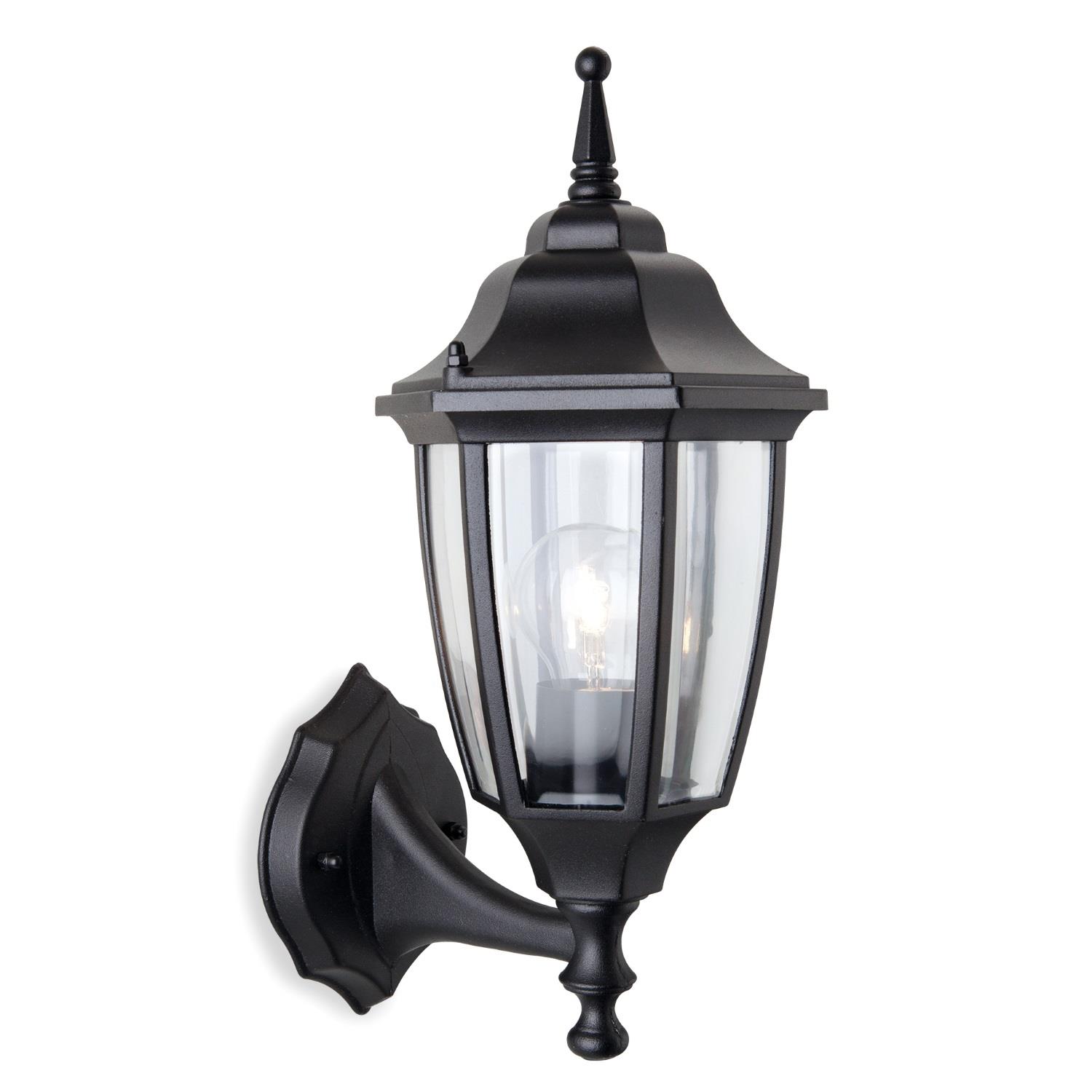 Faro Black Outdoor Wall Lantern 8661Bk | The Lighting Superstore