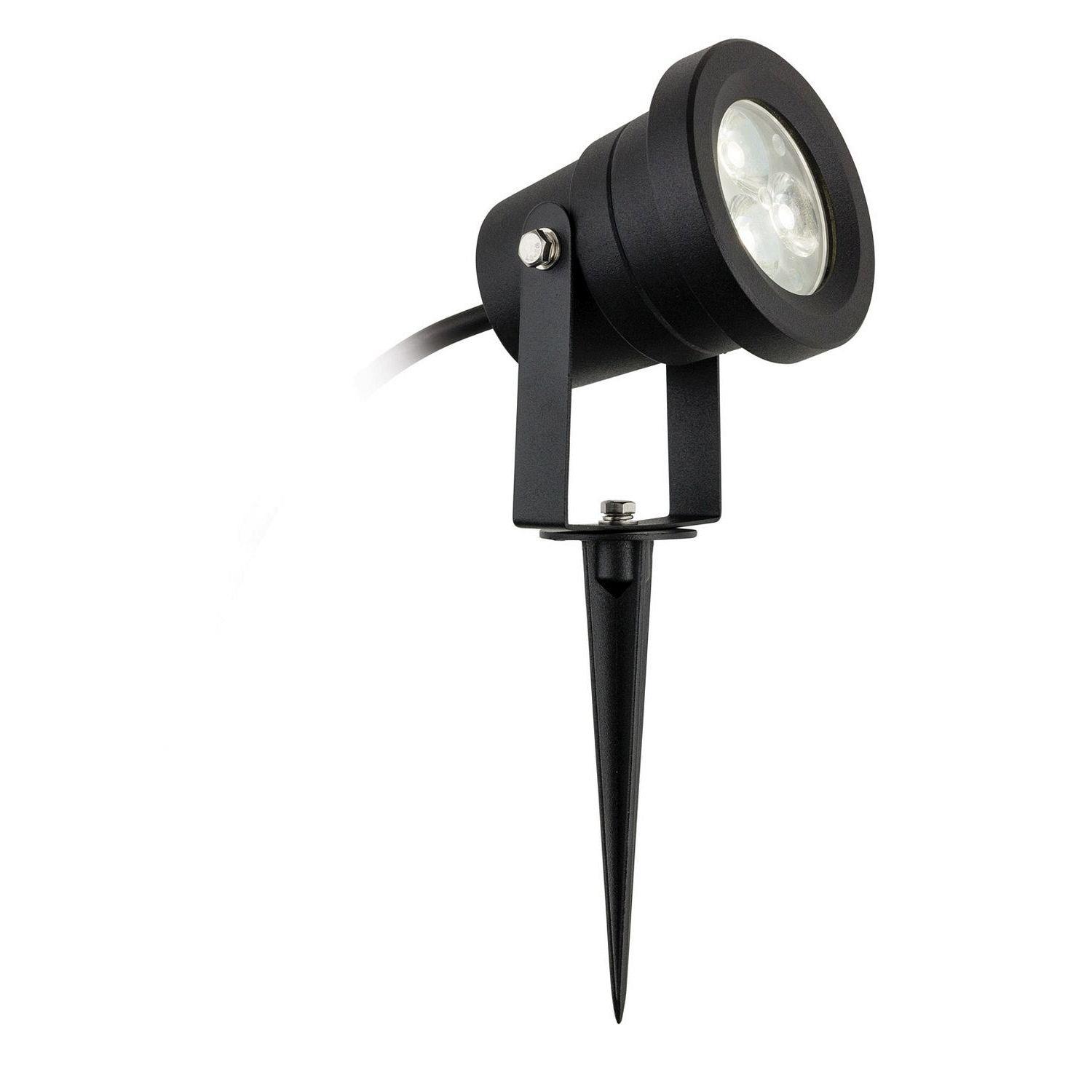 Hayes Led Ip65 Outdoor Wallspike Light 2830bk The Lighting Superstore 9676