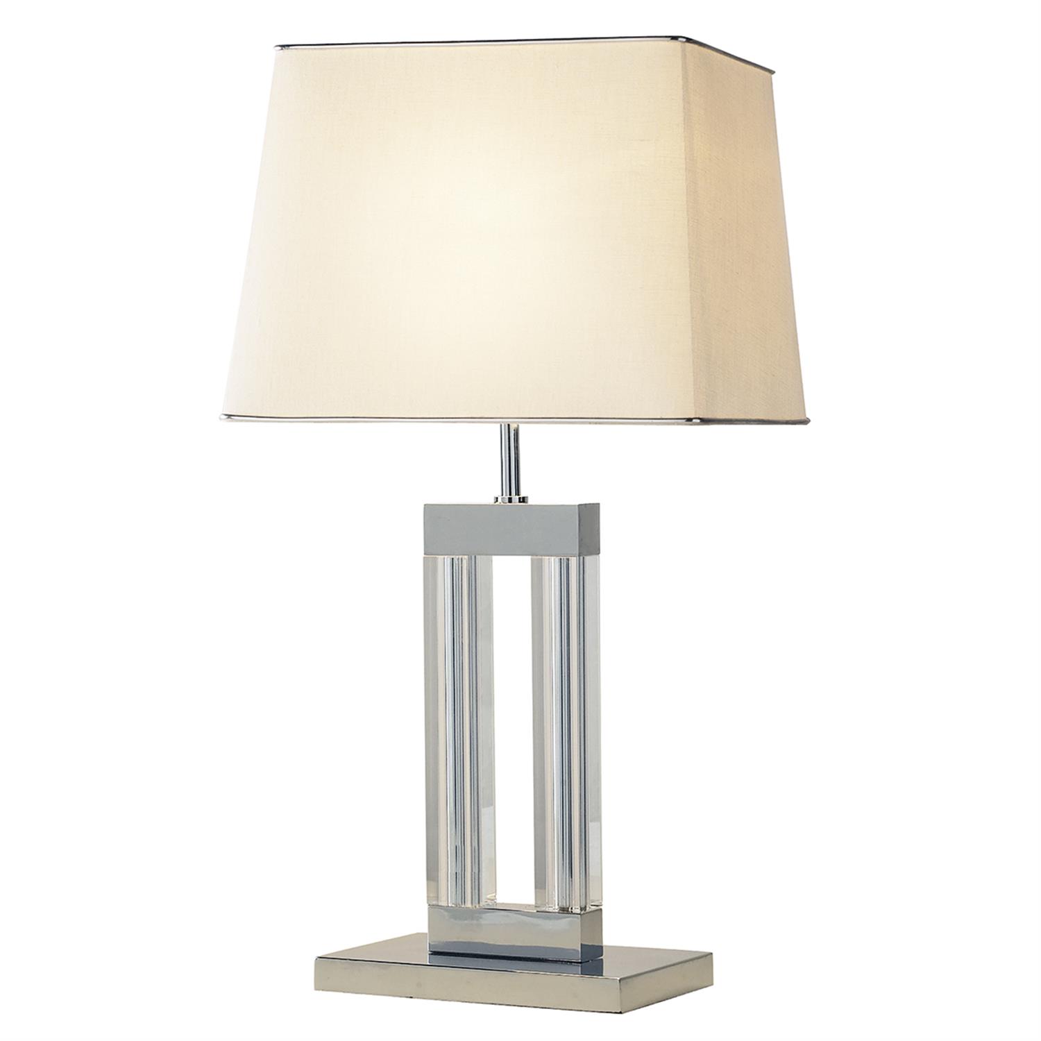 Domain Table Lamp Glass Polished Chrome Finished Dom4050 | The Lighting ...