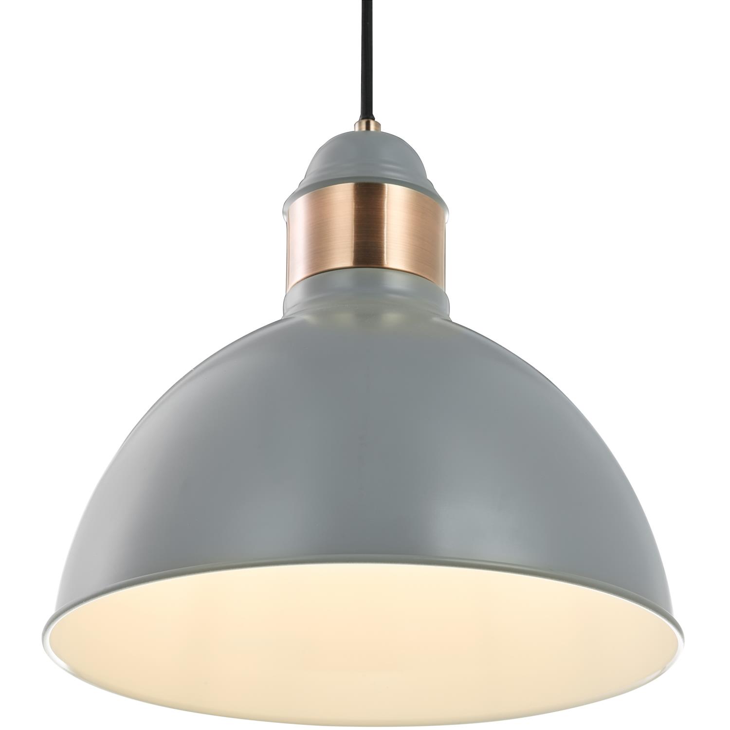 Frederick Grey And Copper Single Pendant Fre0139 | The Lighting Superstore