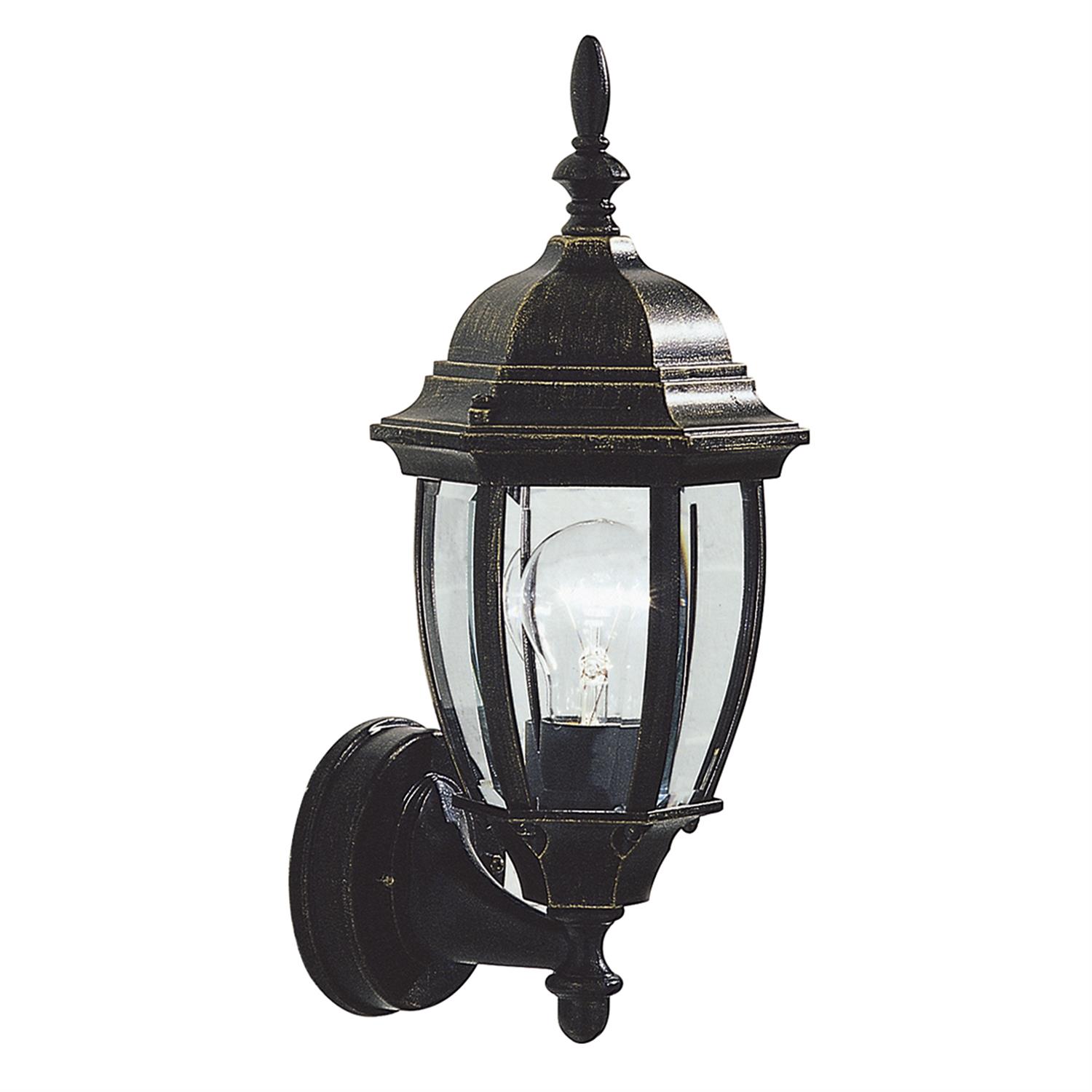 Hambro Ip43 Outdoor Wall Light Black Gold Finish Ham162235 | The ...