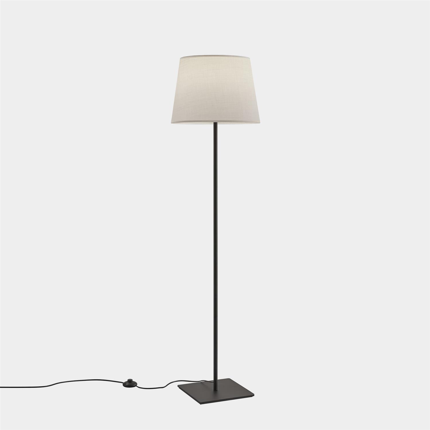 Metrica Steel Square Base Floor Lamp & Shade | The Lighting Superstore