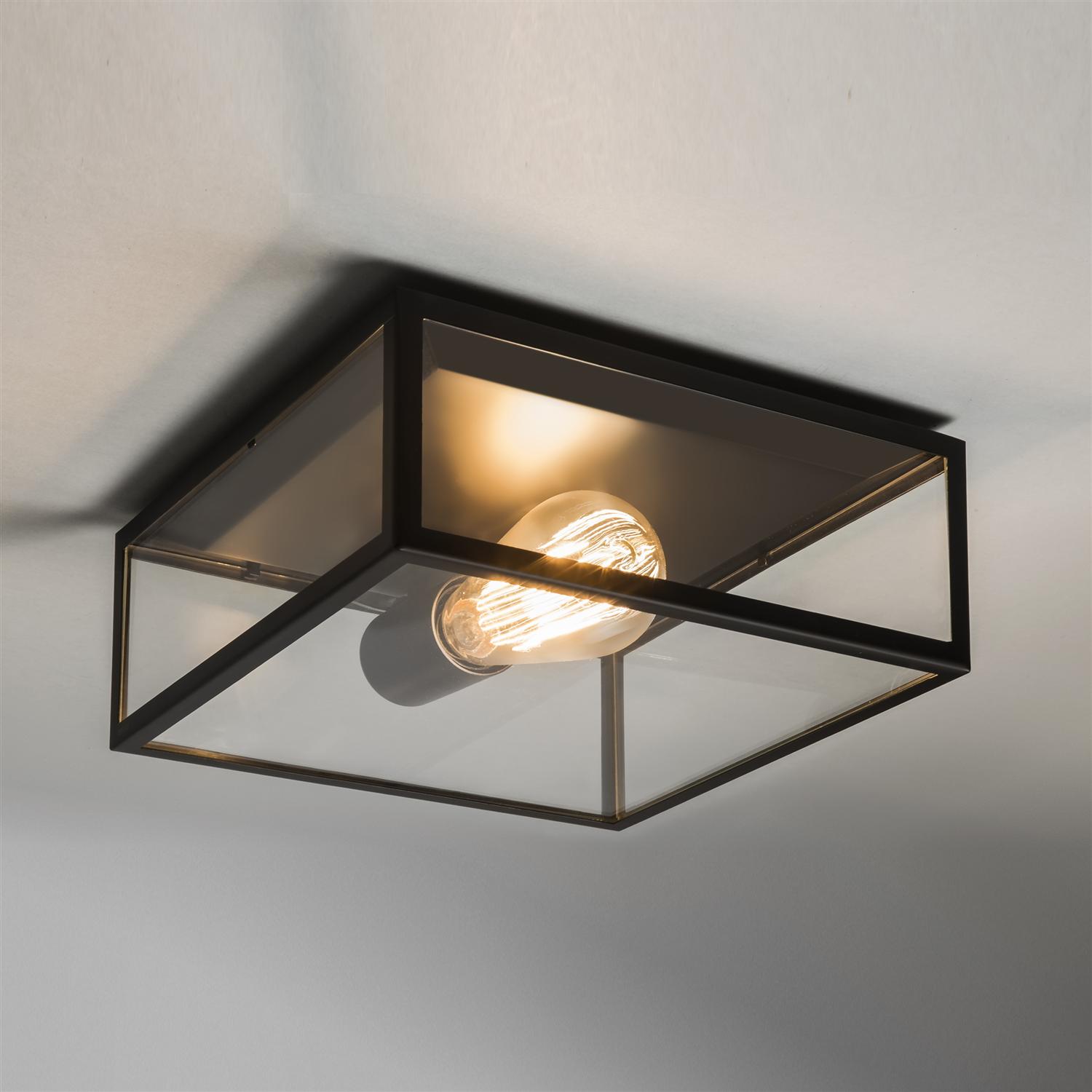 Bronte Ceiling Flush Light Black Finish 1353001 | The Lighting Superstore