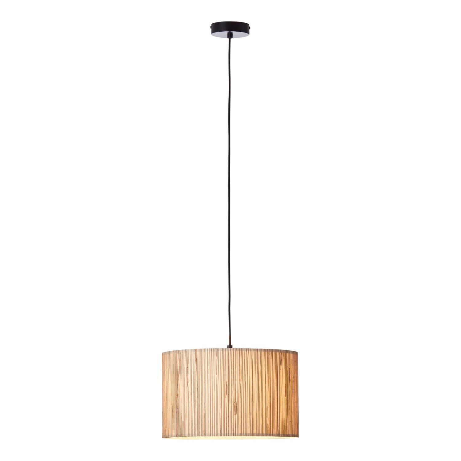 Longshore Single Pendant Natural Seagrass And Black 101691 The Lighting Superstore