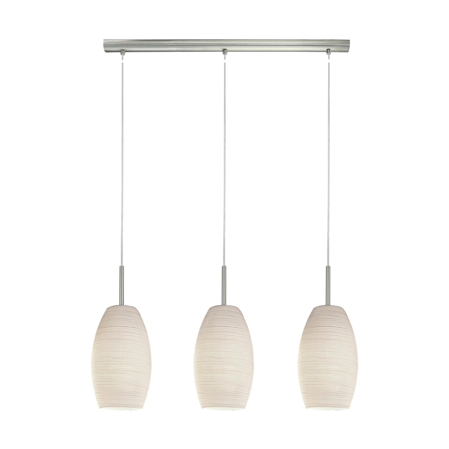 Batista 3 Satin Nickel Triple Pendant Light 97586 | The Lighting Superstore