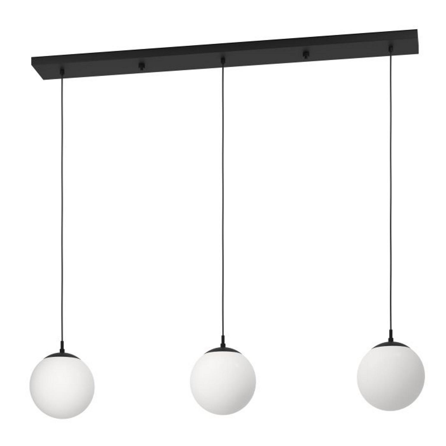 Rondo 3 Black And White 3 Bar Pendant Light 900512 | The Lighting ...