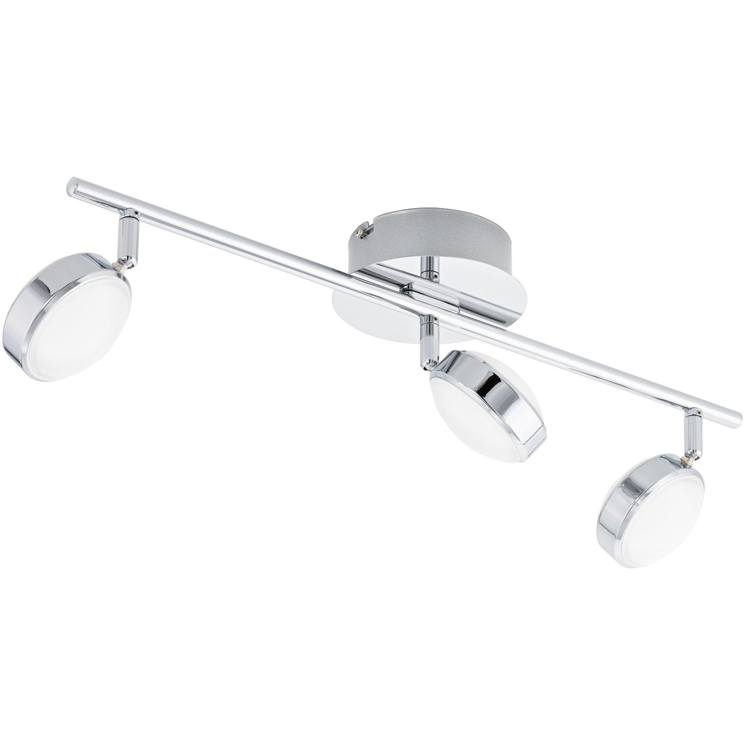 Salto Chrome Three Light LED Ceiling Fitting 95631 | The Lighting ...