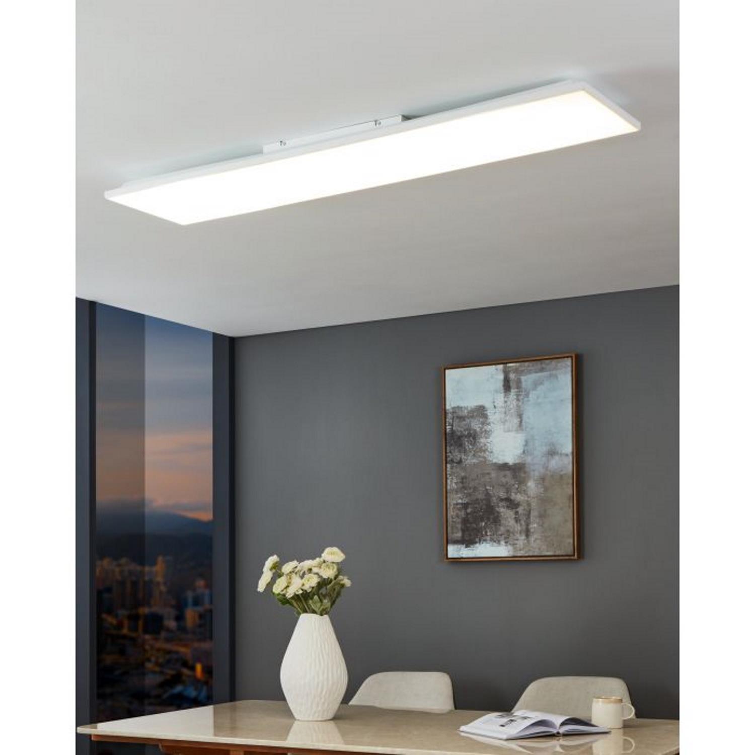 Turcona-B LED Wide Rectangular White Ceiling Lights | The Lighting ...