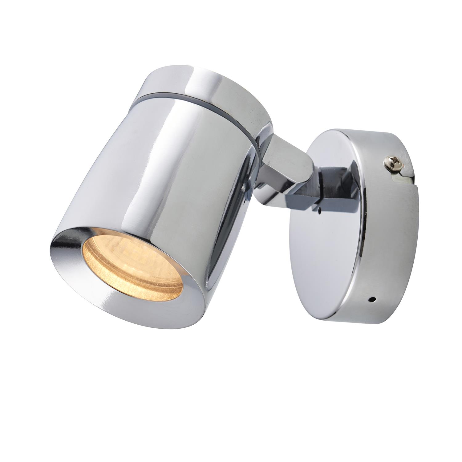 Knight IP44 Chrome Bathroom Ceiling Spotlight 39166 | The Lighting ...