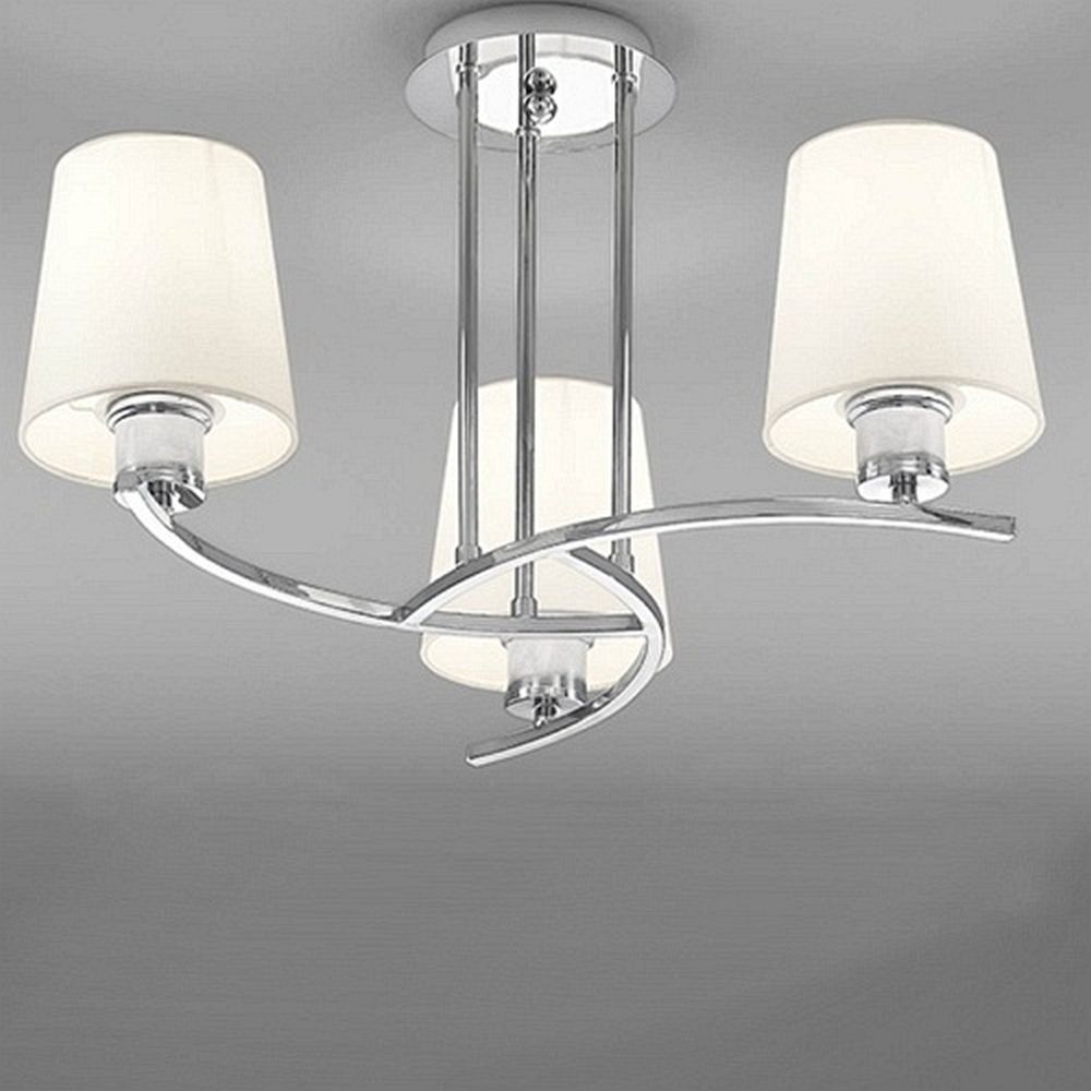 Hexx 3 Arm Polished Chrome Ceiling Light Fl208231123 The Lighting Superstore