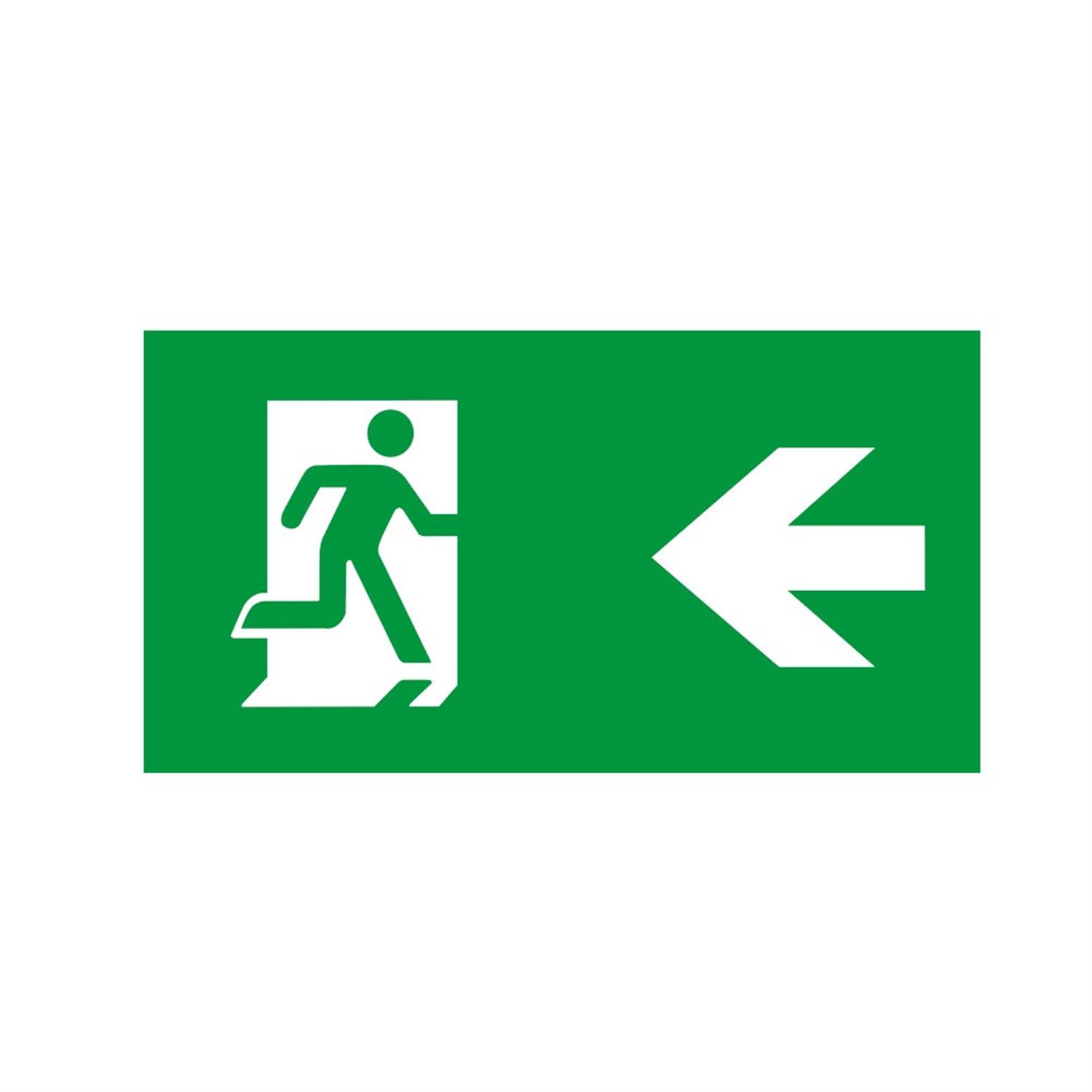 Tugal Emergency Exit Sign Left Arrow Ilemal012 | The Lighting Superstore