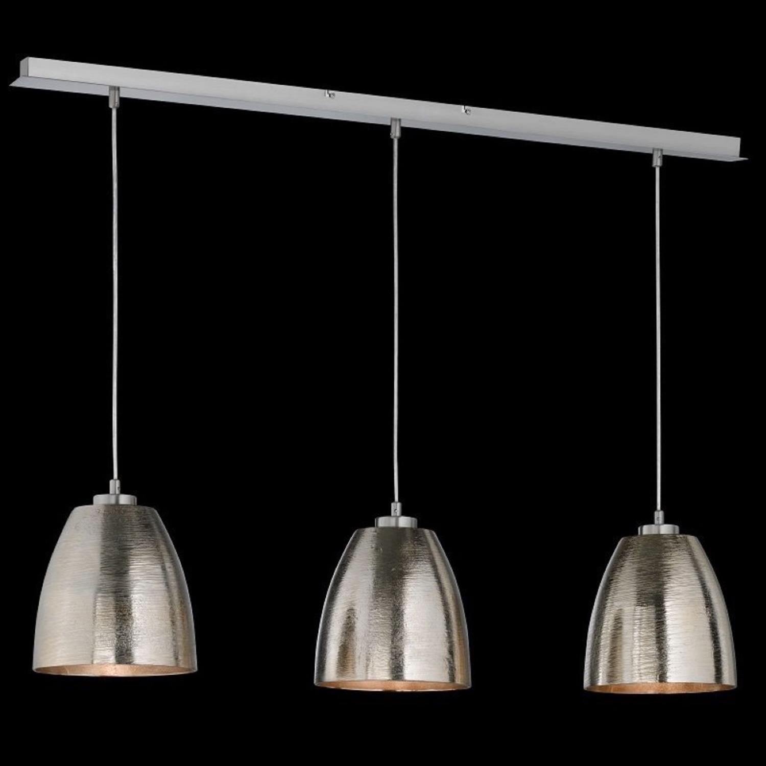 Cannes Nickel Triple Pendant Light 60139 The Lighting Superstore