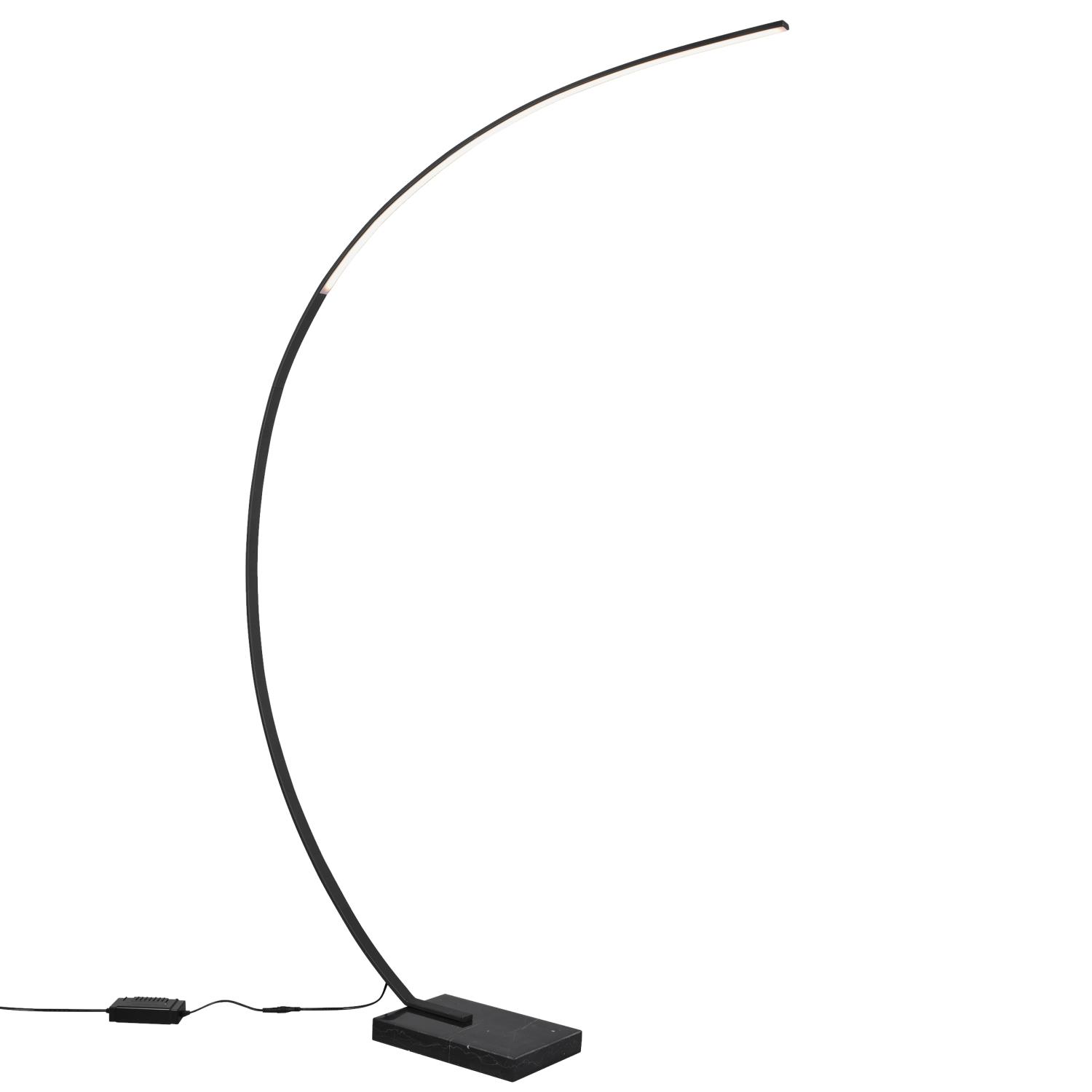 Bangkok Matt Black Dimmable LED Floor Lamp 426511832 | The Lighting ...