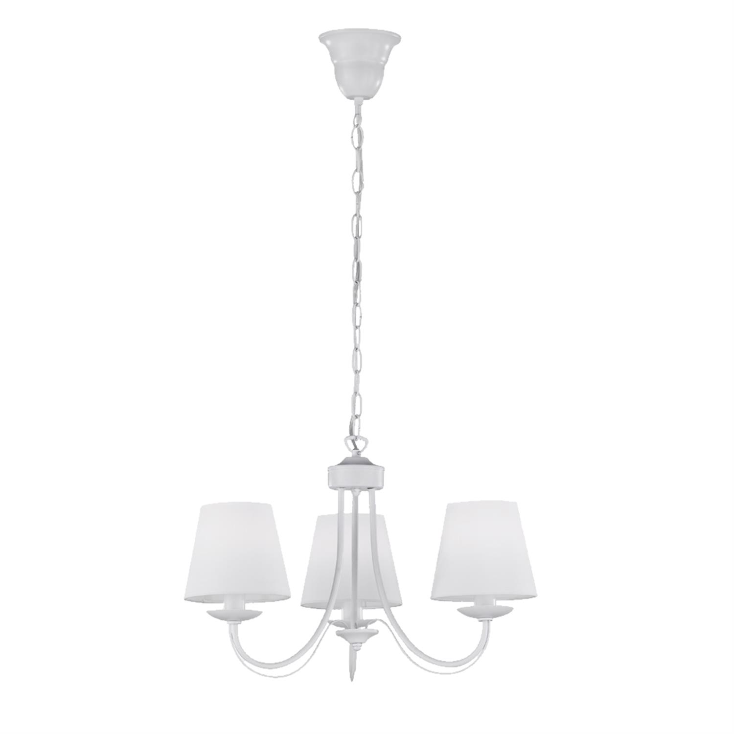 Cortez Matt White 3-Arm Ceiling Light 110600331 | The Lighting Superstore