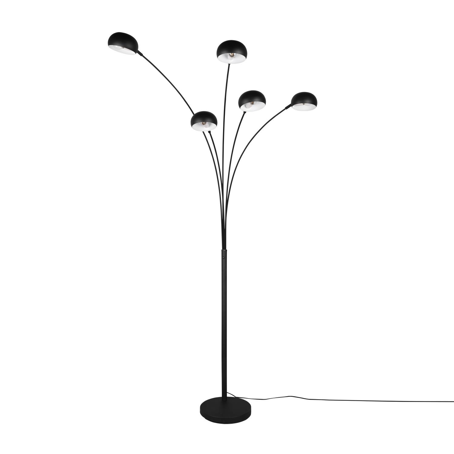 Dito Matt Black 5 Light Floor Lamp R46155032 | The Lighting Superstore