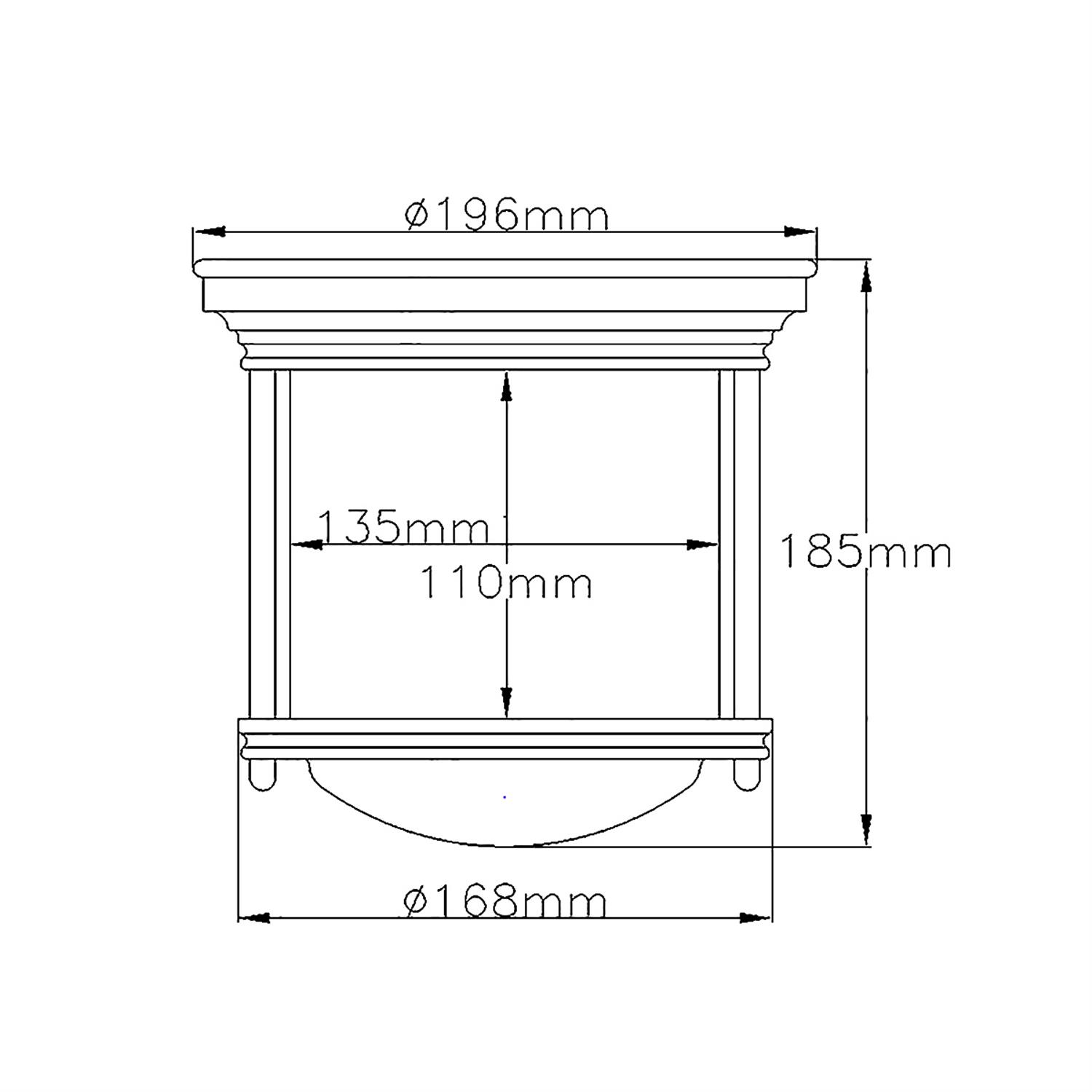 Hadrian Bathroom Flush Clear Ceiling Lights IP44 Rated The Lighting