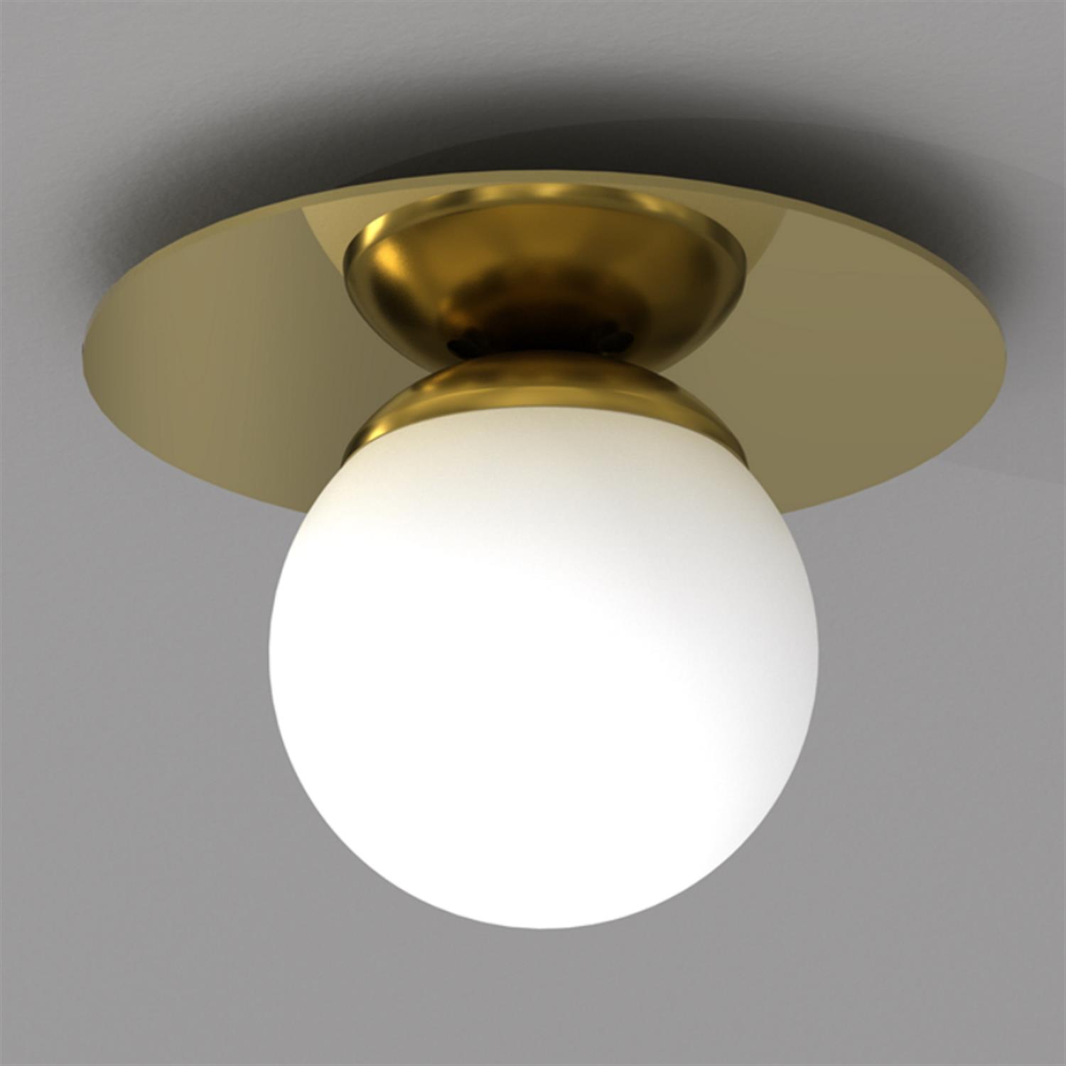 Plato Large Gold Finish Single Ceiling Light Mlp7969 | The Lighting ...